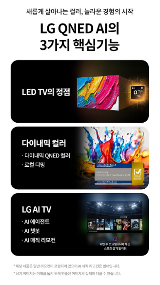 LG전자 4K UHD QNED TV 65QNED65ABA 65인치 벽걸이형 이미지 3